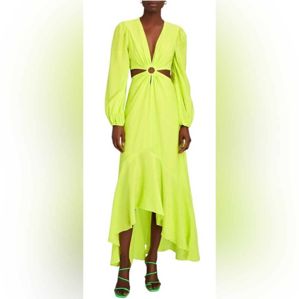 Lime Green Long Sleeve Dress